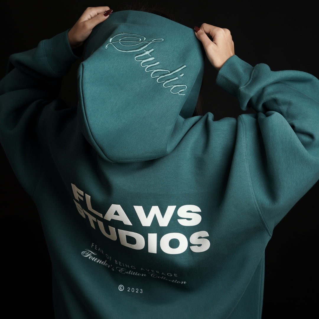 Flaws Studios Hoodie Green